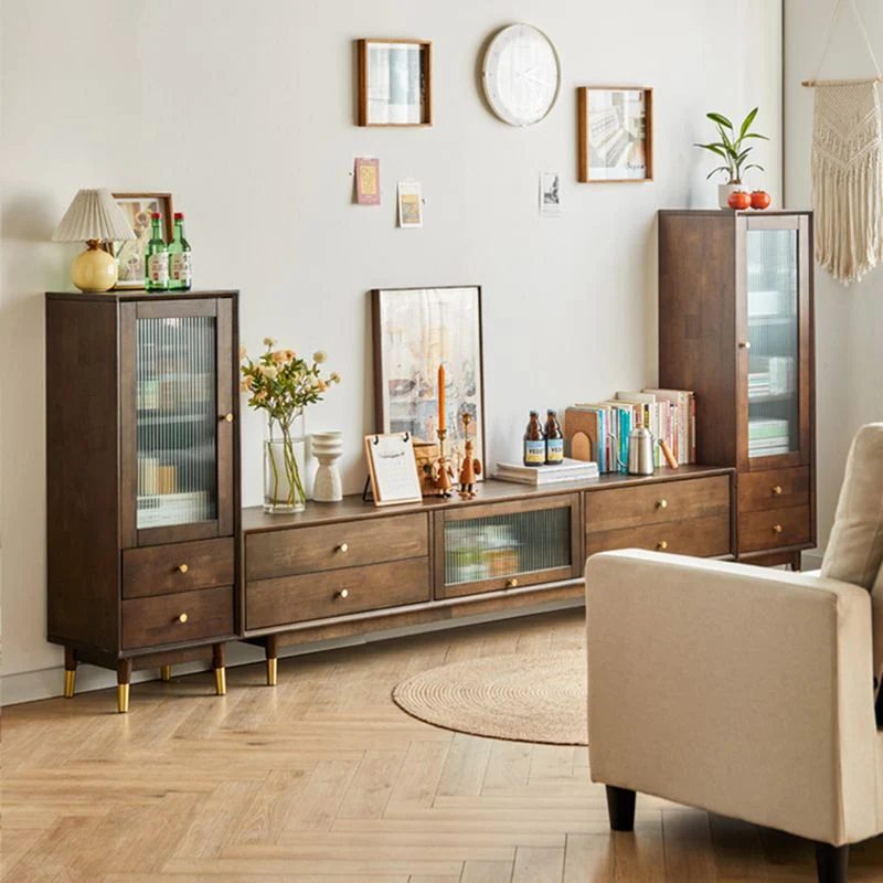 Credenza moderna legno di gomma per cucina Clearhalo