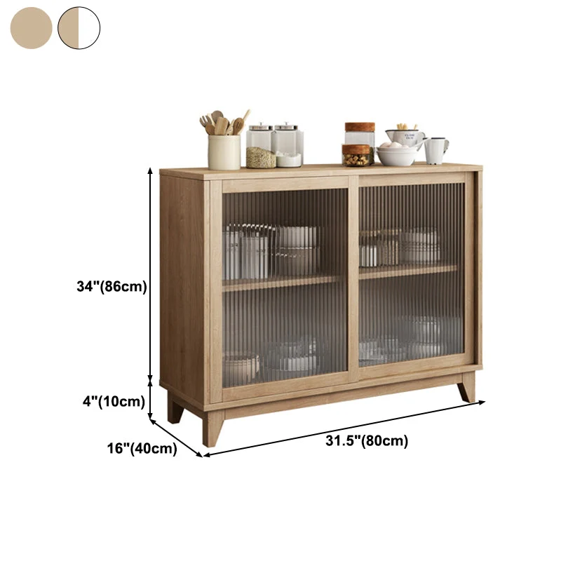 Credenza moderna legno ingegnerizzato con ripiani regolabili Clearhalo