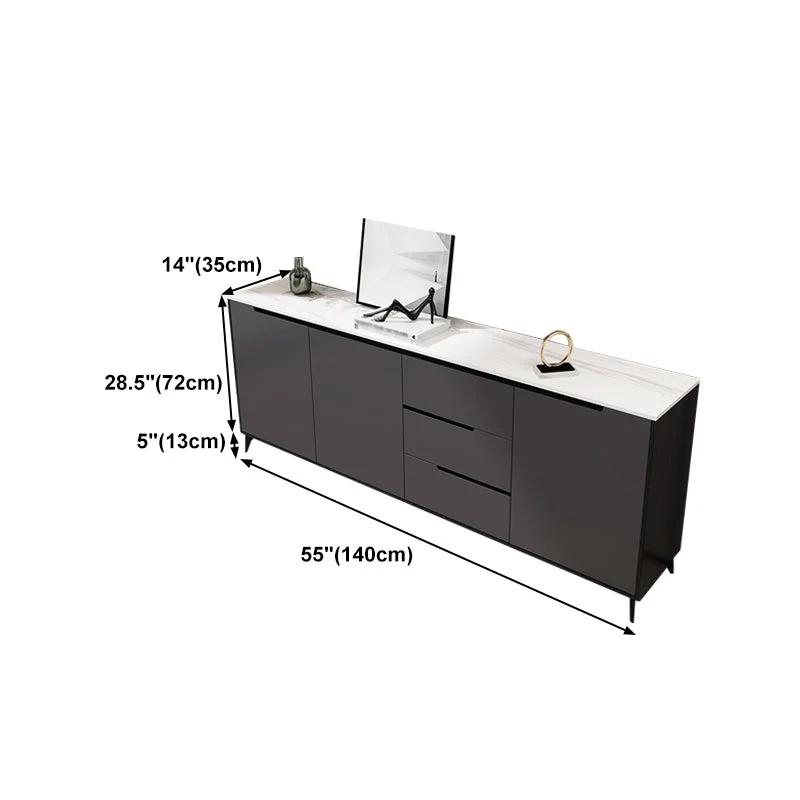 Credenza moderna legno ingegnerizzato per sala da pranzo Clearhalo