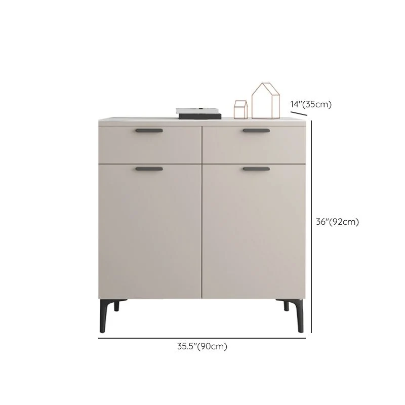 Credenza moderna legno massello con ante per sala da pranzo Clearhalo