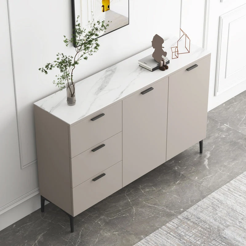 Credenza moderna legno massello con ante per sala da pranzo Clearhalo