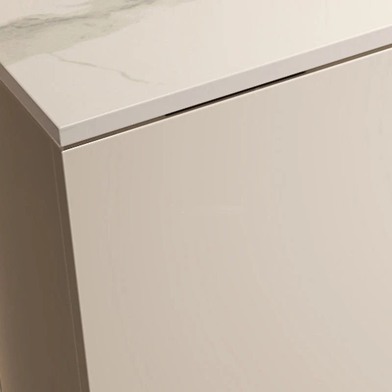 Credenza moderna legno massello con cassetti bianco Clearhalo