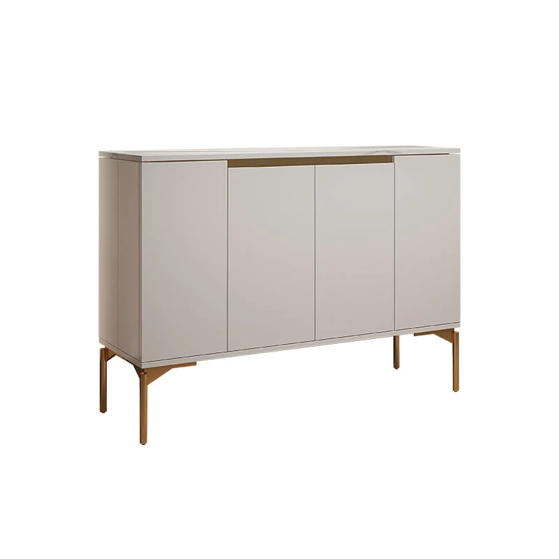 Credenza moderna legno massello con cassetti bianco Clearhalo