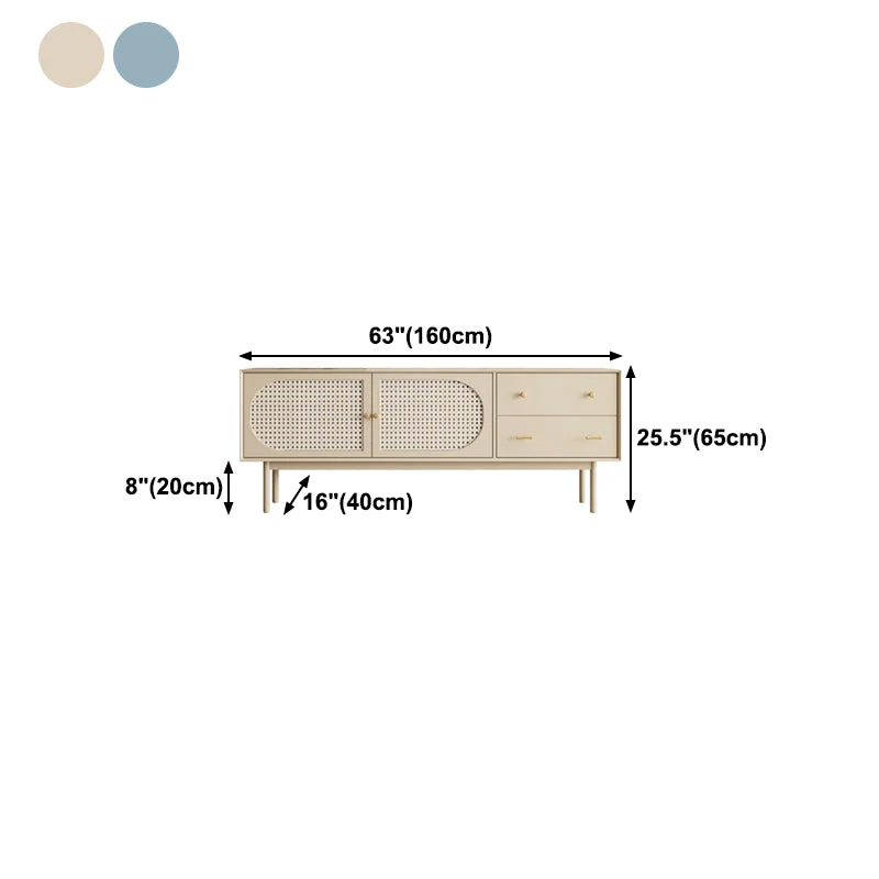 Credenza moderna legno rettangolare con cassetti e ante Clearhalo