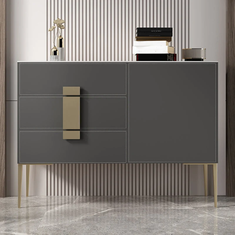 Credenza moderna legno, tavolo, anta/cassetti, armadietti per server inclusi Clearhalo