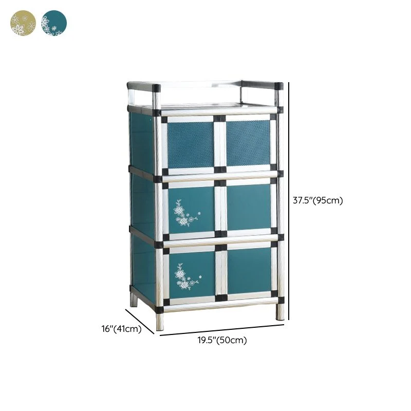 Credenza moderna metallo con ante per sala da pranzo Clearhalo