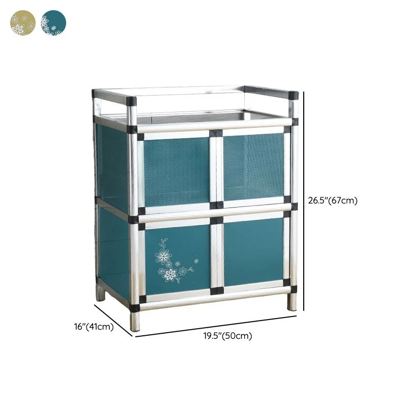 Credenza moderna metallo con ante per sala da pranzo Clearhalo