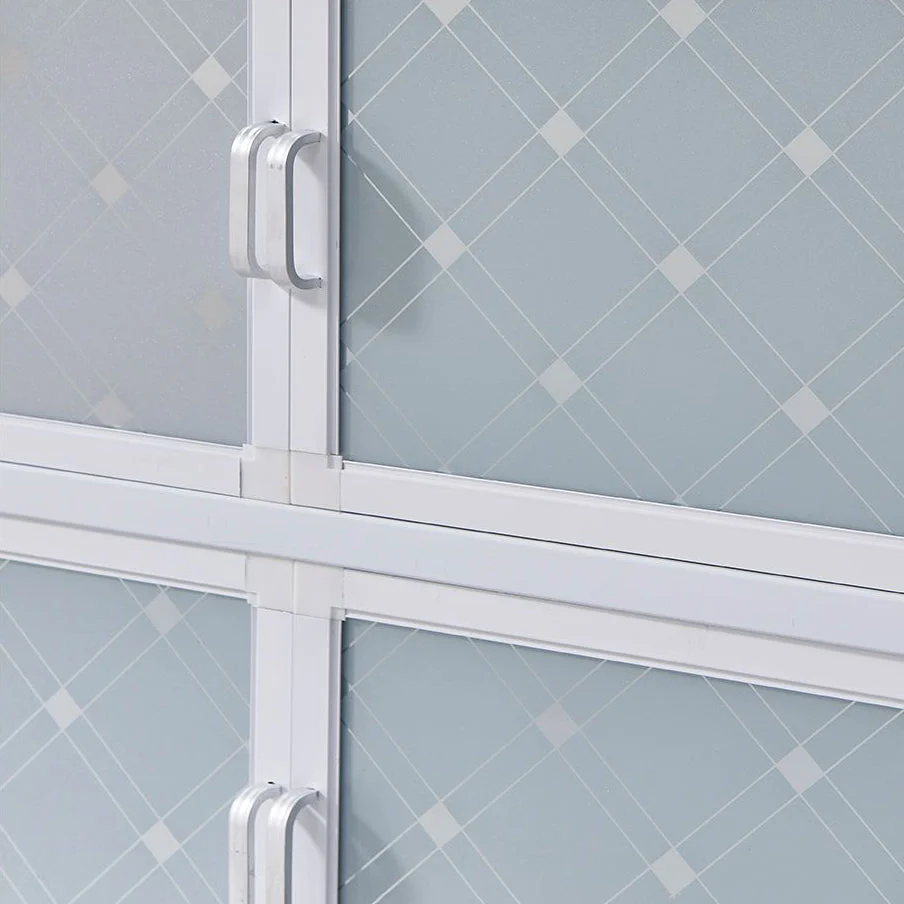 Credenza moderna per sala da pranzo metallo bianco Clearhalo