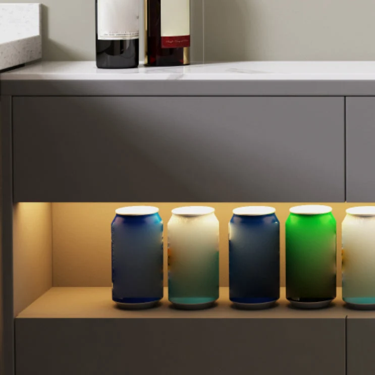 Credenza moderna pietra con cassetti Clearhalo
