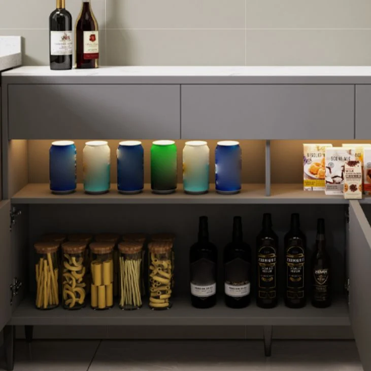 Credenza moderna pietra con cassetti Clearhalo