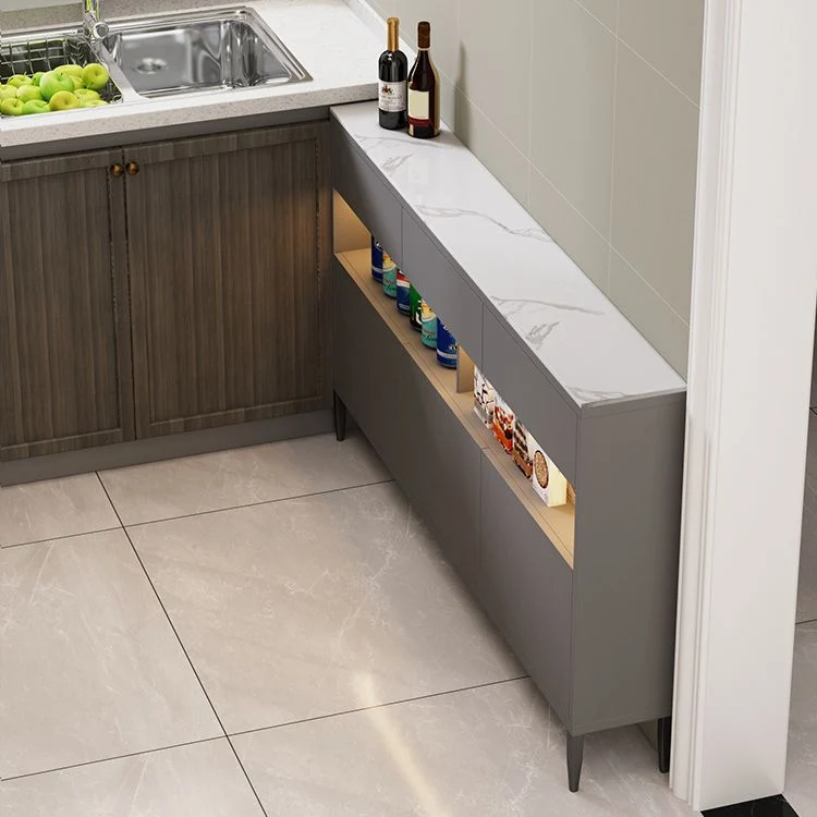 Credenza moderna pietra con cassetti Clearhalo