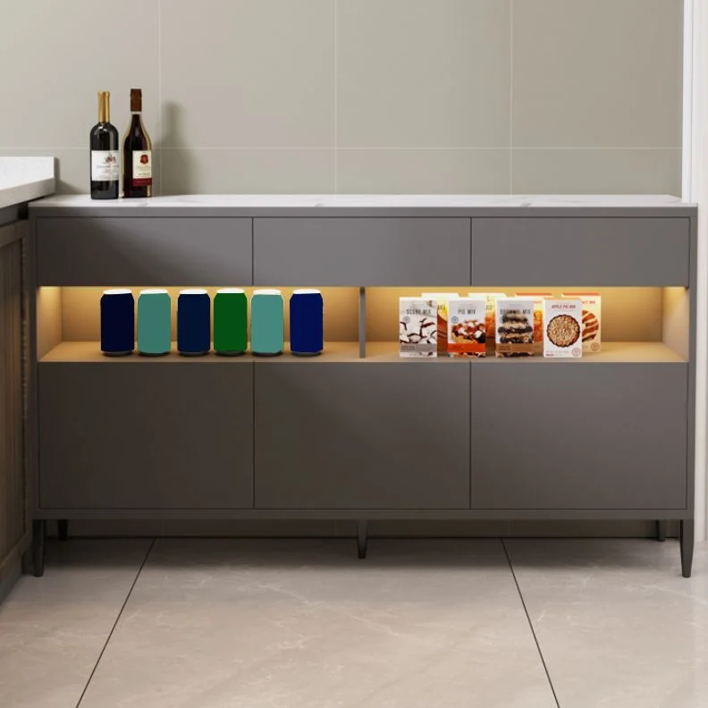 Credenza moderna pietra con cassetti Clearhalo