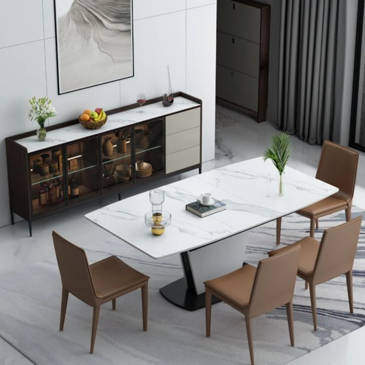 Credenza moderna pietra con luci per cucina Clearhalo