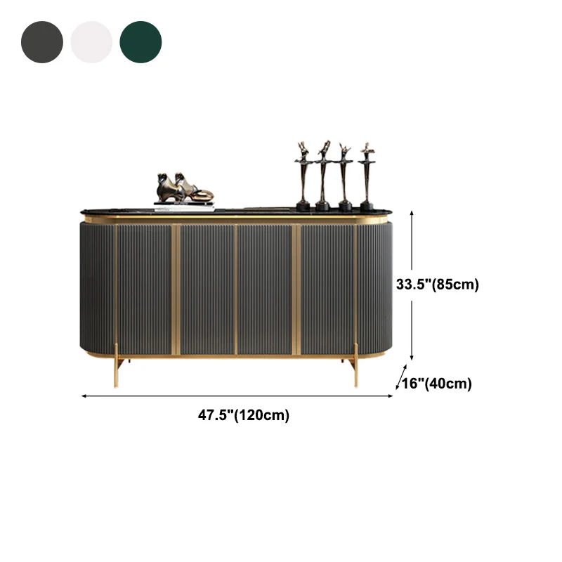 Credenza moderna pietra con porta, credenza per sala da pranzo Clearhalo