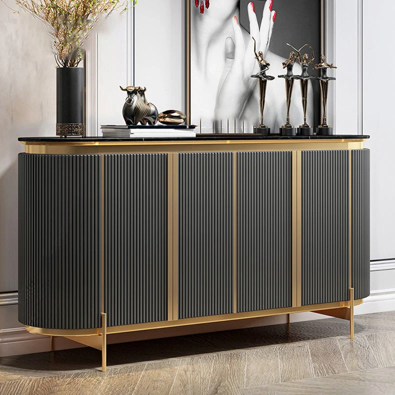 Credenza moderna pietra con porta, credenza per sala da pranzo Clearhalo
