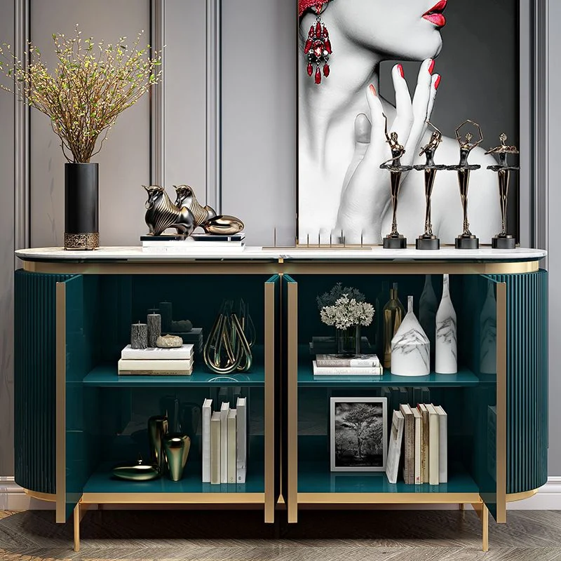 Credenza moderna pietra con porta, credenza per sala da pranzo Clearhalo