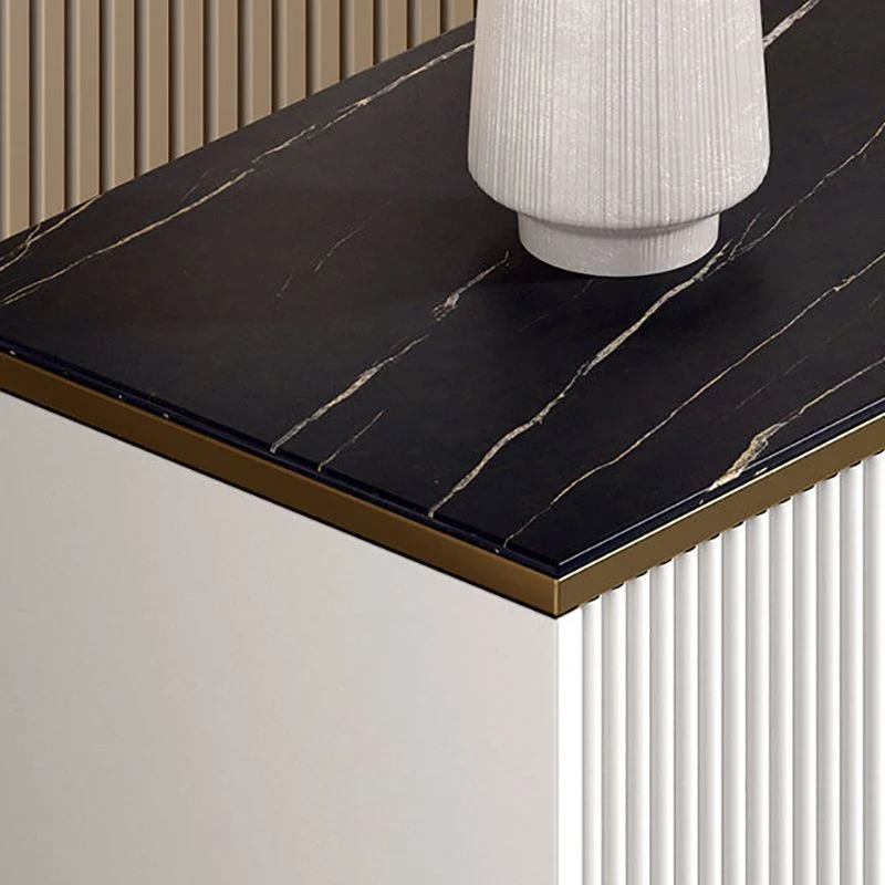 Credenza moderna pietra con ripiani regolabili. Credenza per sala da pranzo Clearhalo
