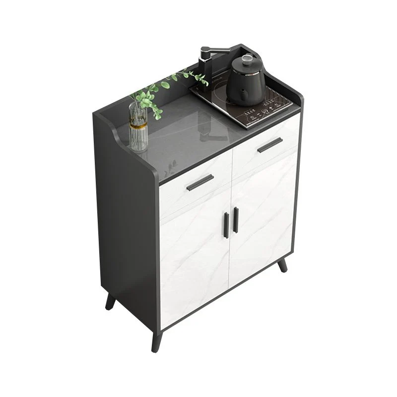 Credenza moderna pietra con ripiani regolabili, credenza per soggiorno Clearhalo