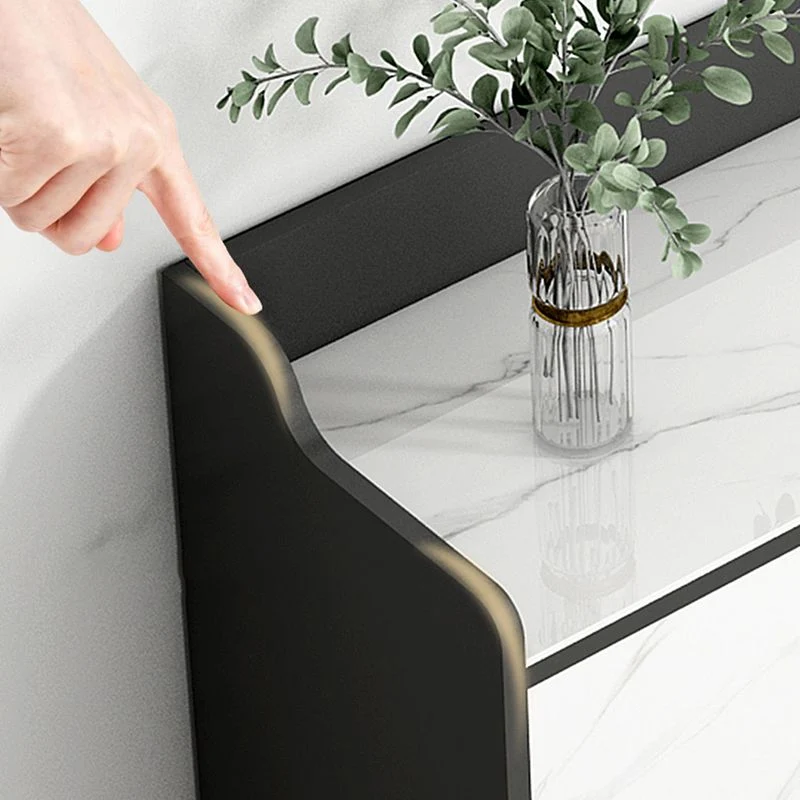 Credenza moderna pietra con ripiani regolabili, credenza per soggiorno Clearhalo