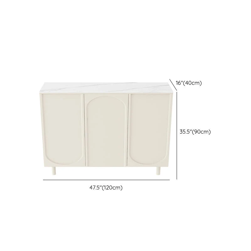 Credenza moderna pietra, credenza buffet con ante per sala da pranzo Clearhalo