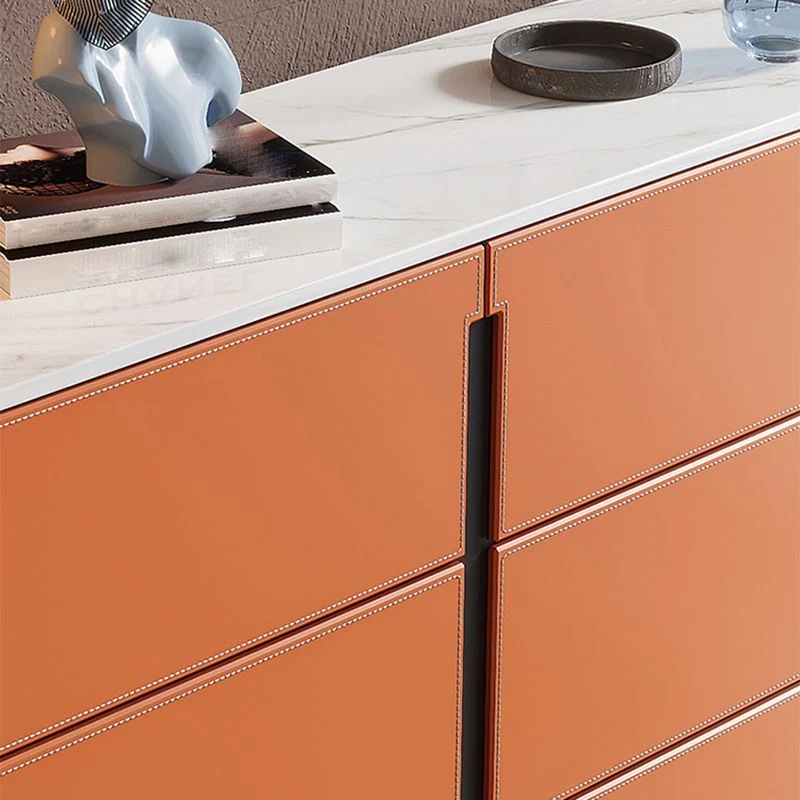 Credenza moderna pietra, credenza buffet con cassetti per soggiorno Clearhalo