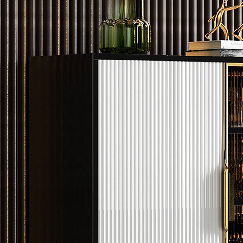 Credenza moderna pietra per sala da pranzo, con ripiani regolabili Clearhalo