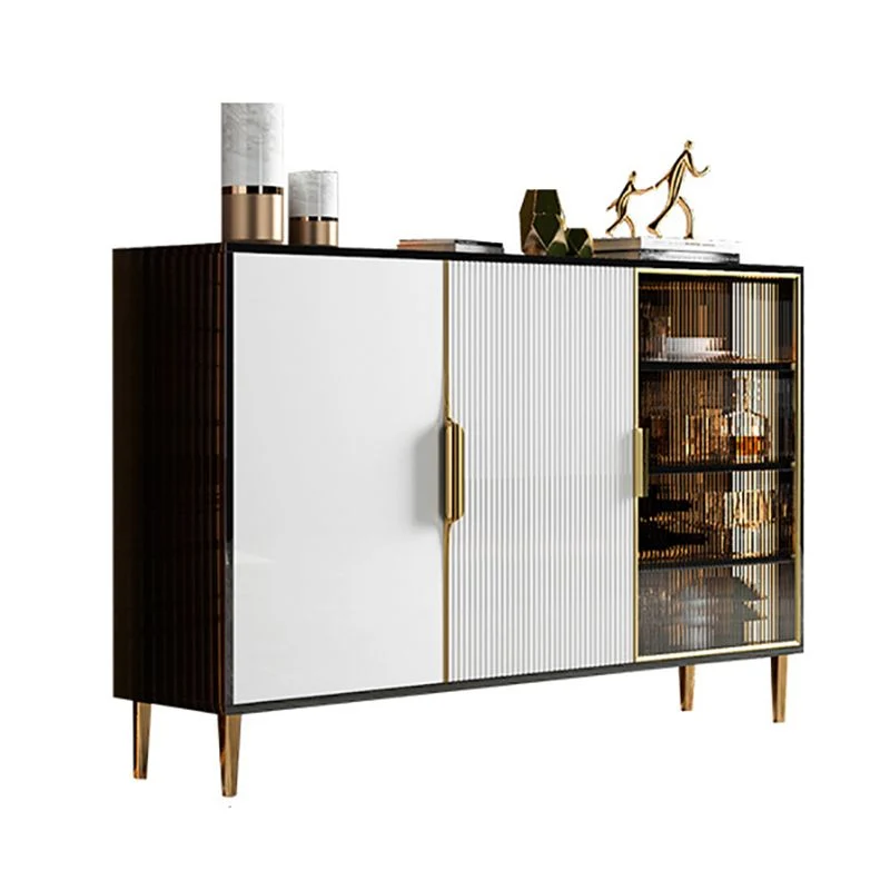 Credenza moderna pietra per sala da pranzo, con ripiani regolabili Clearhalo