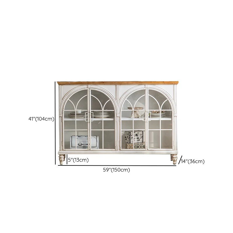Credenza moderna pino con ante per cucina Clearhalo