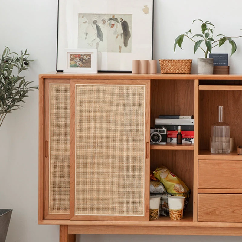 Credenza moderna pino con cassetti per sala da pranzo Clearhalo