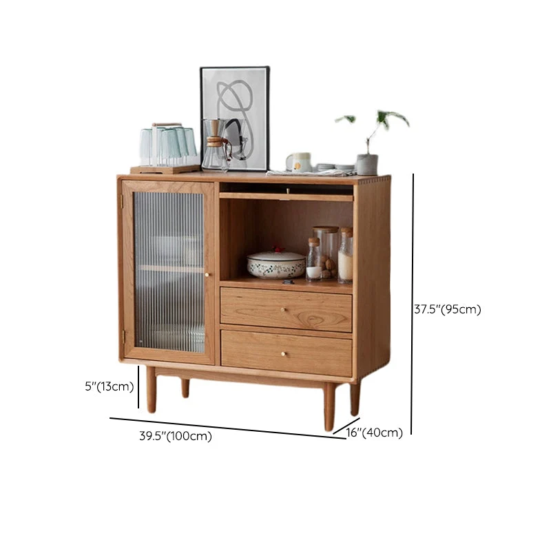 Credenza moderna pino con cassetti per sala da pranzo Clearhalo