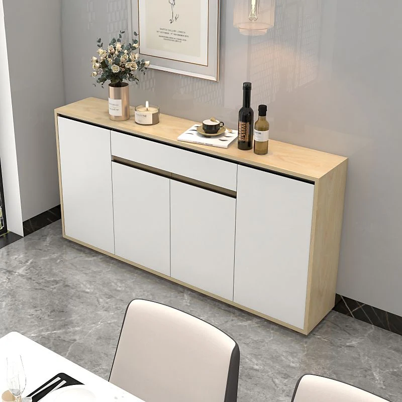Credenza moderna da soggiorno legno artificiale con contenitori e cassetti Clearhalo