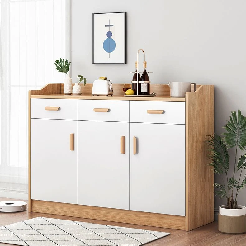 Credenza moderna da soggiorno legno, credenza moderna con contenitore e cassetto Clearhalo