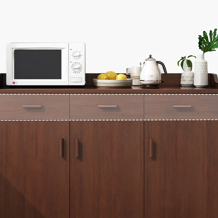 Credenza moderna da soggiorno legno, credenza moderna con contenitore e cassetto Clearhalo