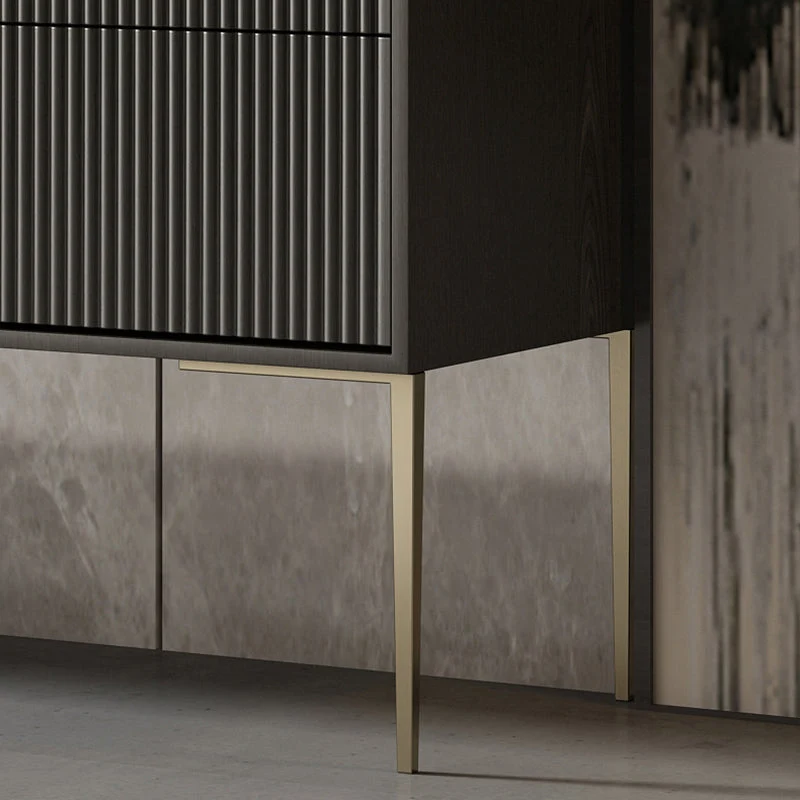 Credenza portaoggetti legno di frassino stile moderno con cassetti Clearhalo
