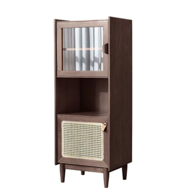 Credenza da pranzo legno massello stile moderno da 51,18 pollici con 2 ante Clearhalo