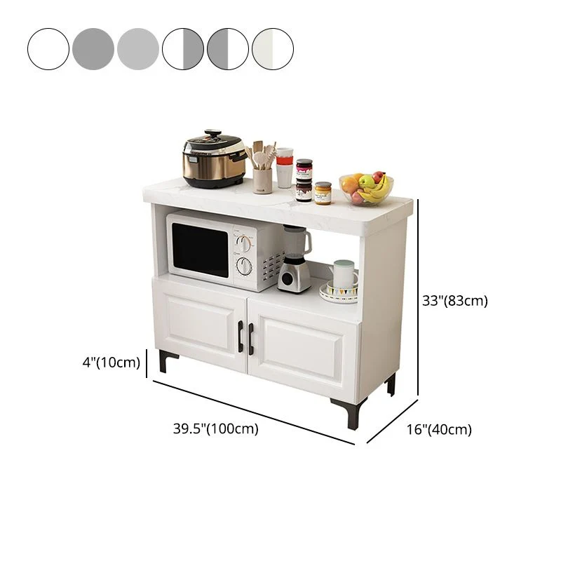 Credenza da pranzo stile moderno da 15,75 cm di larghezza x 82,6 cm di altezza con 2 ante Clearhalo