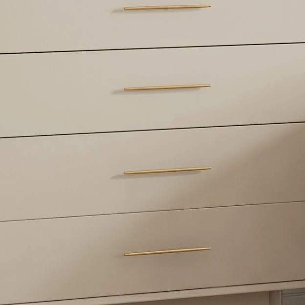 Credenza da soggiorno con base legno massello bianca, credenza Clearhalo