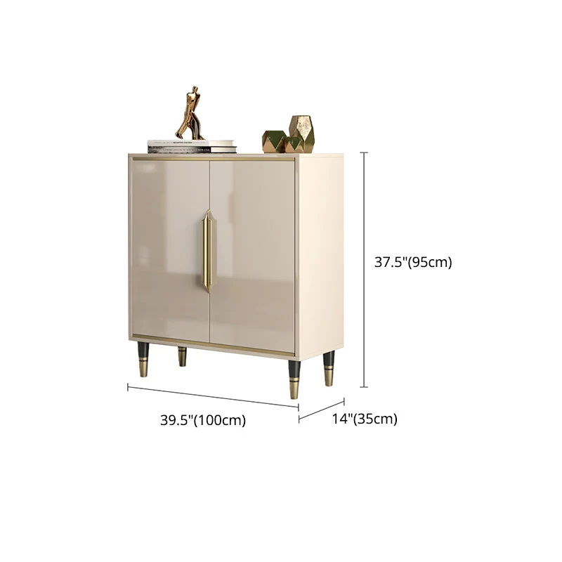 Credenza stile Glam Credenza con piano legno/pietra con anta per uso domestico Clearhalo