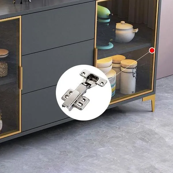 Credenza stile Glam Credenza derivati del legno con cassetti e contenitori Clearhalo