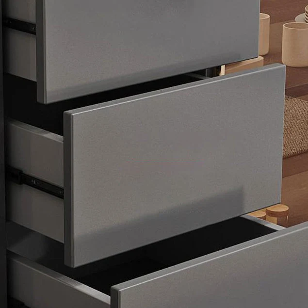 Credenza stile Glam Credenza derivati del legno con cassetti e contenitori Clearhalo