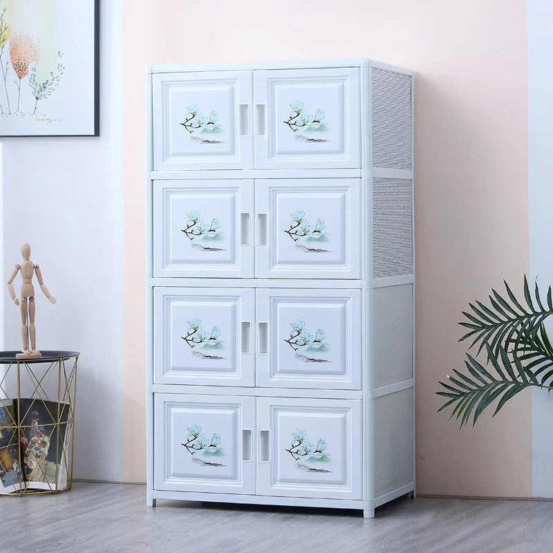 Credenza stile moderno con ante acrilico Credenza portaoggetti per sala da pranzo Clearhalo