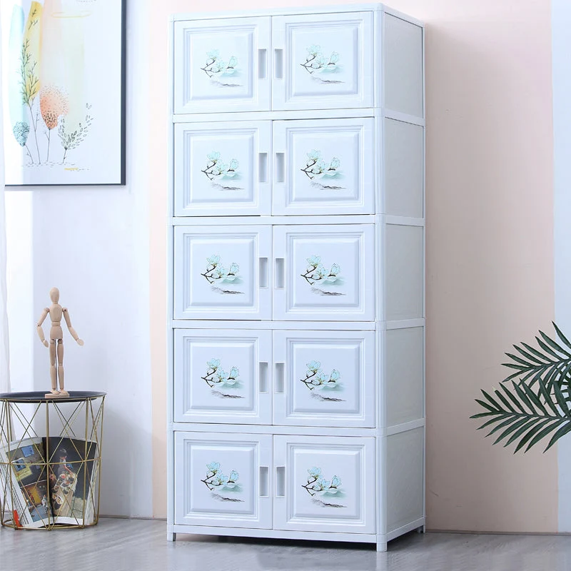 Credenza stile moderno con ante acrilico Credenza portaoggetti per sala da pranzo Clearhalo