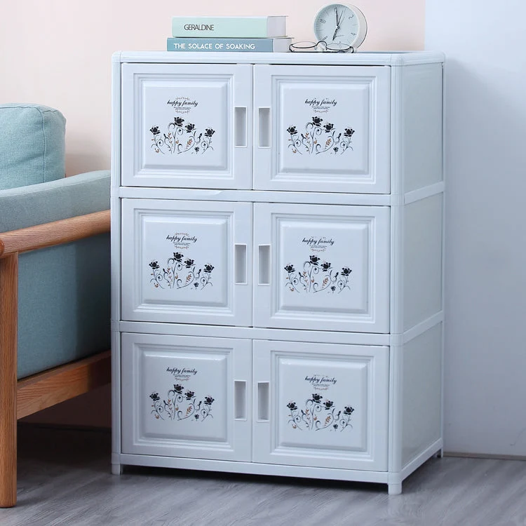 Credenza stile moderno con ante acrilico Credenza portaoggetti per sala da pranzo Clearhalo