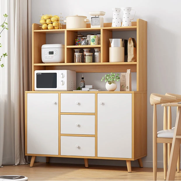 Credenza stile moderno con cassetti e armadietti per sala da pranzo 1 pezzo Clearhalo