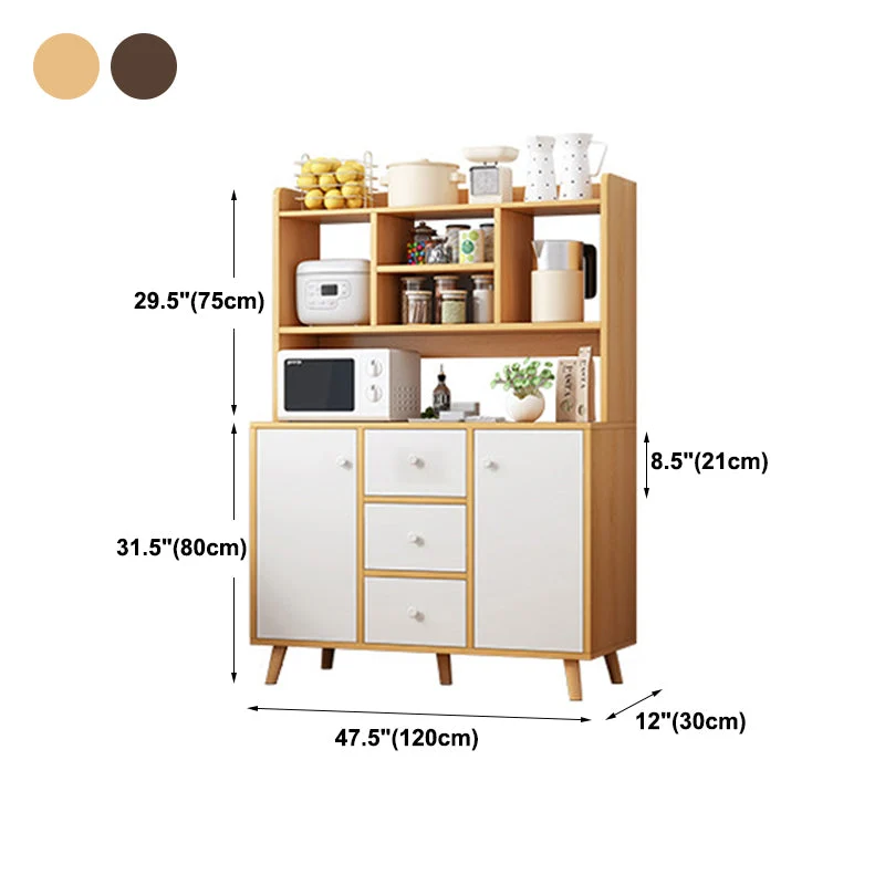 Credenza stile moderno con cassetti e armadietti per sala da pranzo 1 pezzo Clearhalo