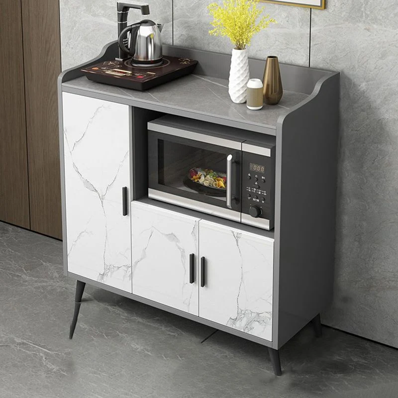 Credenza stile moderno Credenza contenitore giorno finto legno con ante Clearhalo