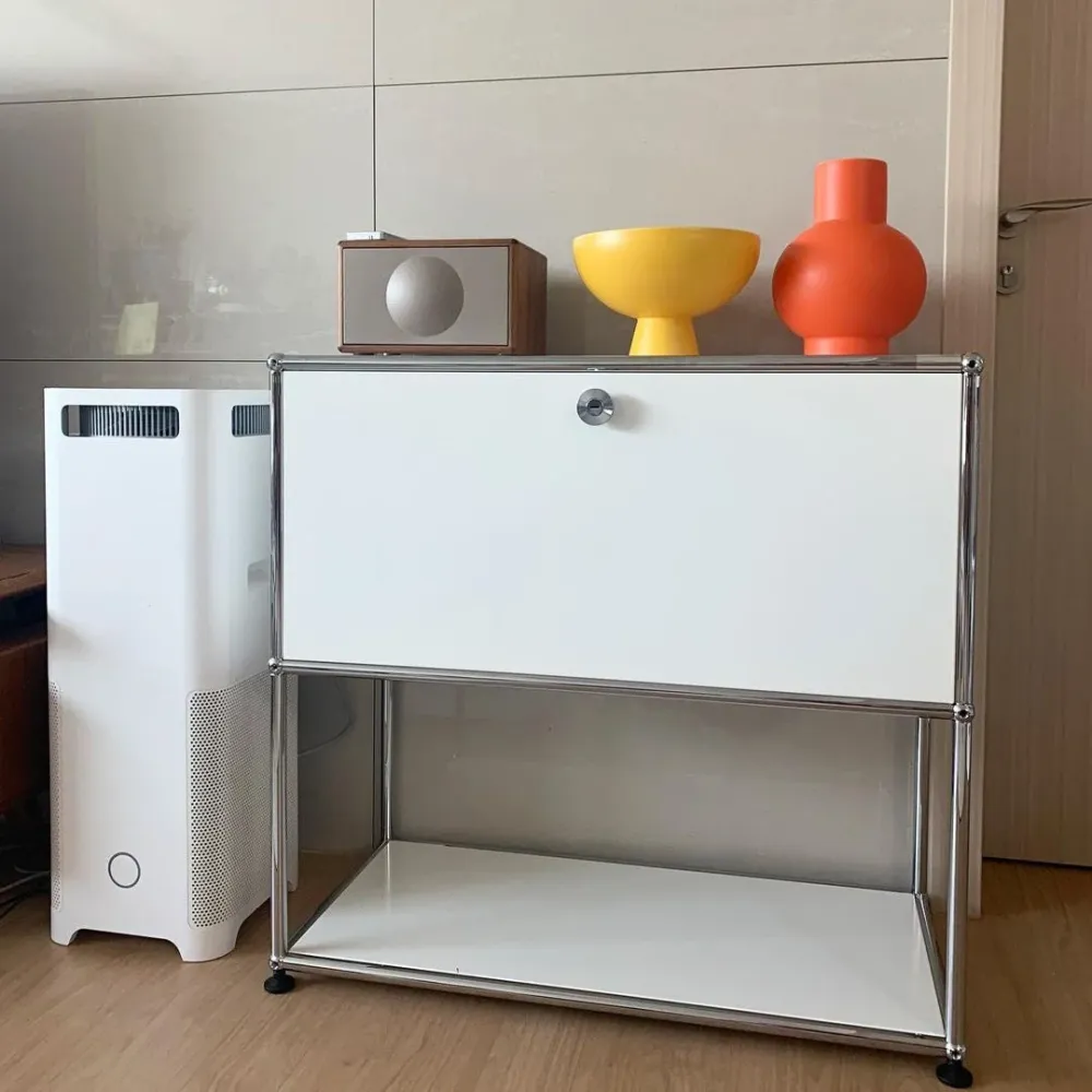 Credenza stile moderno Credenza da pranzo derivati del legno per soggiorno Clearhalo