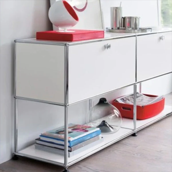 Credenza stile moderno Credenza da pranzo derivati del legno per soggiorno Clearhalo