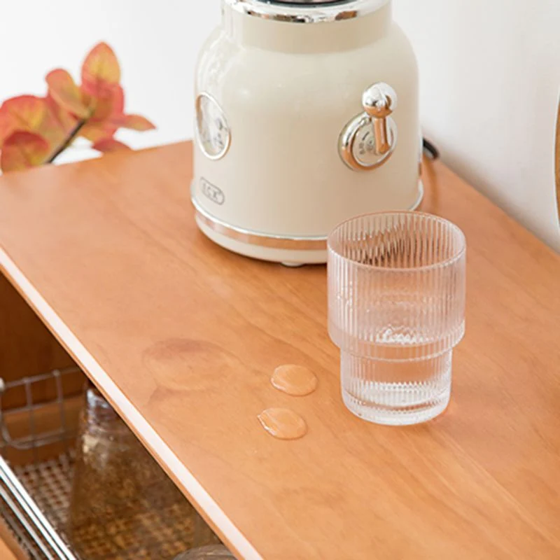 Credenza stile moderno legno massello con ante e cassetti vetro Clearhalo