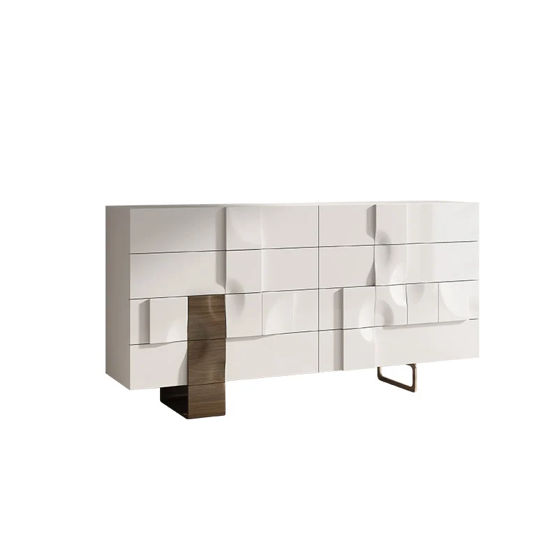 Credenza stile moderno legno massello con cassetti Clearhalo